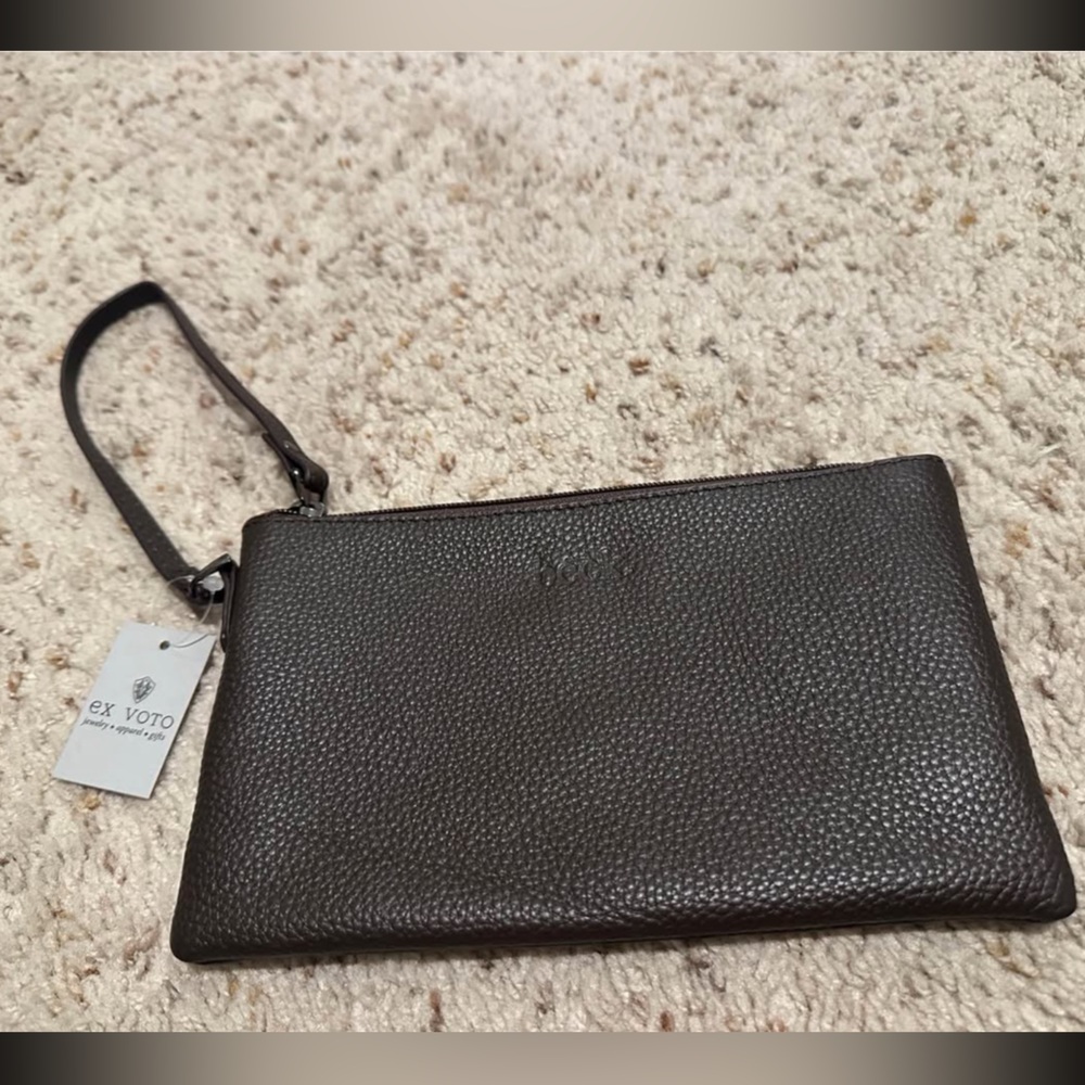 Zipper Leather Beck Bag